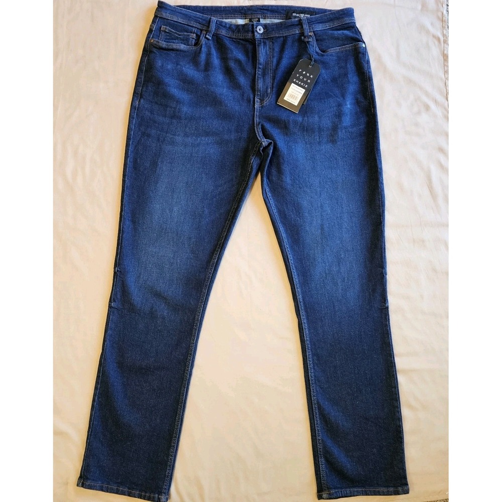The Perfect Jean NYC Men's Slim Thick Fit Mariner-Dark Blue Stretch SIZE 46x32